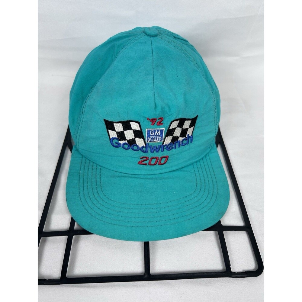Vtg Sports Image Goodwrench 200 Turquoise 1990 Hat Snapback Made In USA